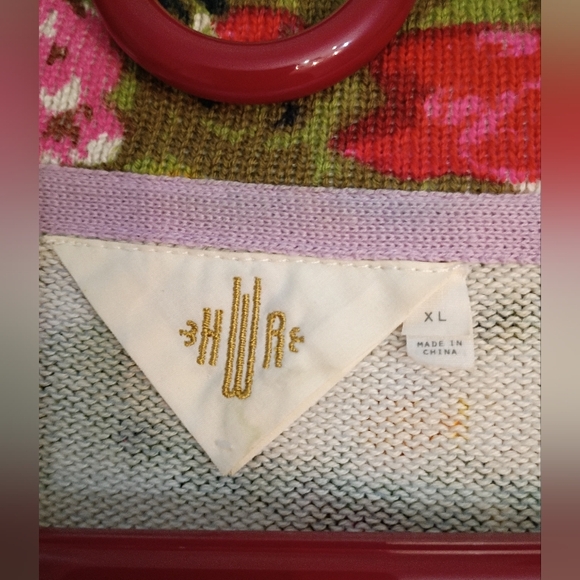 Anthropologie HWR Ajuda Fields Cardigan XL - Picture 2 of 4